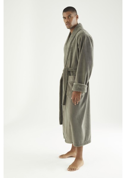 Uzun Şalyaka Triga Bambu Cotton Erkek Bornoz modelleri