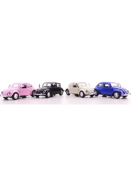 4 Adet Metal Vosvos Araba Dıe Cast Sevgiliye Eşe Hediye Büyük Boy 12CM Nostalji Set STRGLBL75