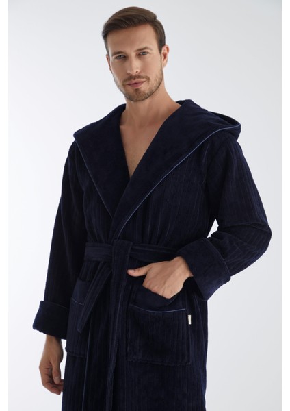 Yaka Fitilli Bambu Cotton Erkek Bornozu indirimleri