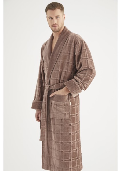 Jakarlı Cotton Erkek Bornozu modelleri