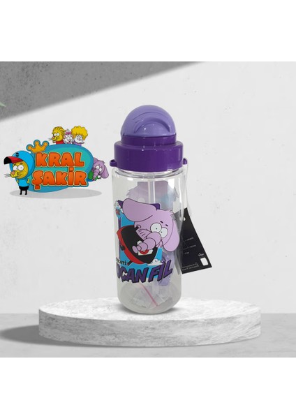 Kral Şakir Desenli Pipetli Tritan Matara 500 cc HK2737