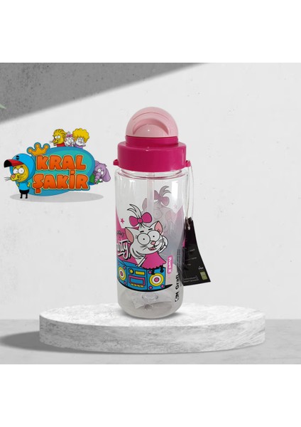 Kral Şakir Desenli Pipetli Tritan Matara 500 cc HK2737