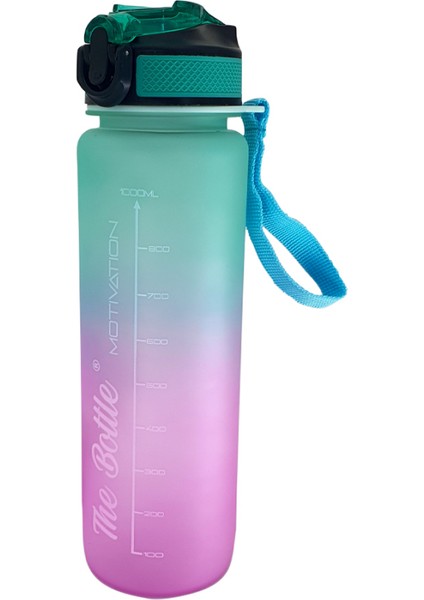 Pipetli, Çift Renkli, Mika Motivasyon Matarası 1 LT HK2735