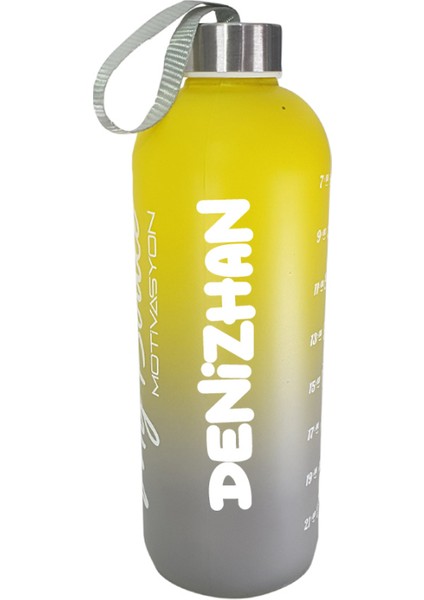 Kişiye Özel Renkli 1 Lt Motivasyon Cam Su Matarası HK2705 fiyatları