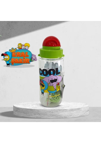 Kral Şakir Desenli Pipetli Tritan Matara 500 cc HK2737