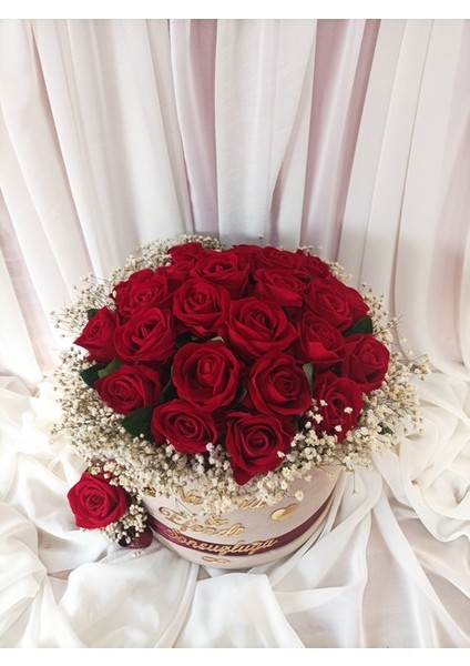 Bej Battal Boy Kutuda Kız Isteme Çiçeği fiyatları