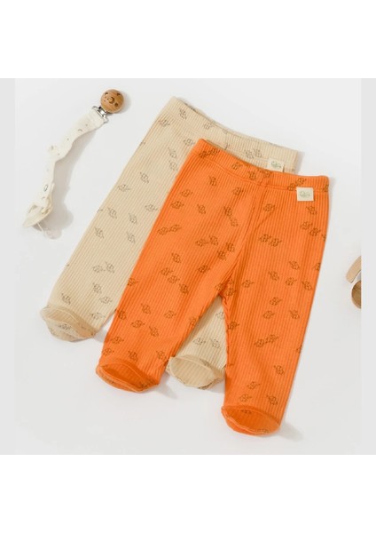 Organic Cotton 2 Li Patikli Bebek Pantolon CSYM1161