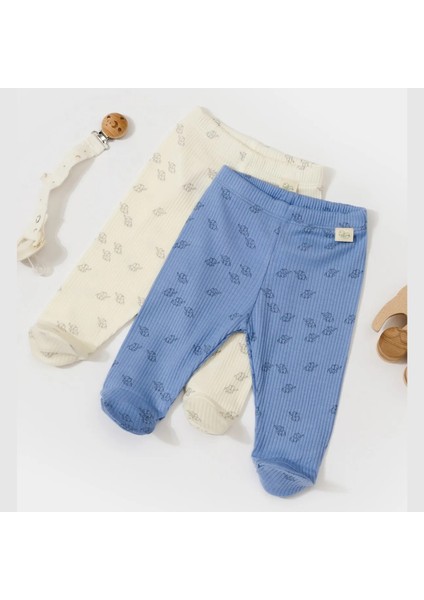 Organic Cotton 2 Li Patikli Bebek Pantolon CSYM1161