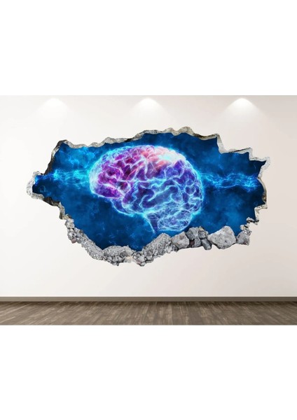 Zihin Gücü Full Hd Baskı 3D Modern Duvar Sticker