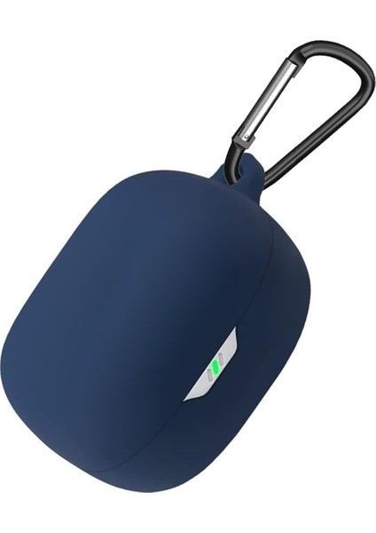Jbl Wave 300 Tws Uyumlu Kulaklık Koruma Kılıf Silikon Kanca Askılı Darbe Korumalı Tpu Kılıf Lacivert