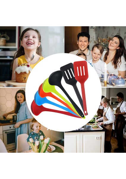 Silikon Pişirme Gereçleri 2'li Set - Kırmızı + Büyük Turuncu (Yurt Dışından)