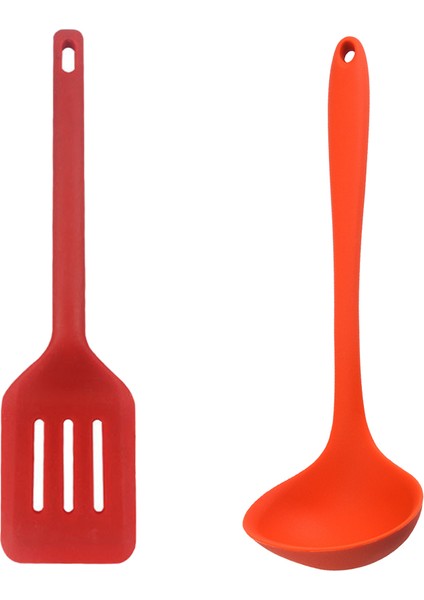 Silikon Pişirme Gereçleri 2'li Set - Kırmızı + Büyük Turuncu (Yurt Dışından) fiyatları
