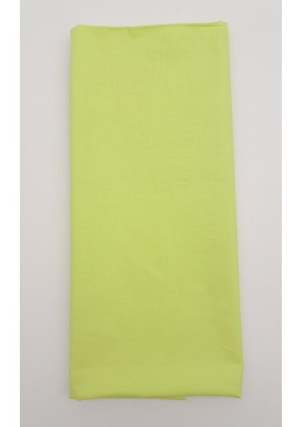 120X50 cm Neon Yeşil Renk Pamuklu Astarlık Kumaş No:22