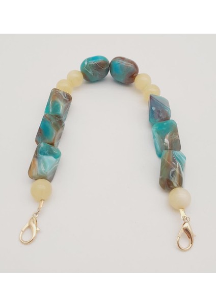 40 cm Kancalı Akrilik Zincir Light Gold Metalli No:02 fiyatları