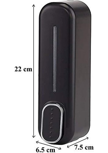 Banyo Sabunluk 350 ml Sabunluk Duvara Monte Şampuan Sıvı Sabun Şişesi Banyo Sabunluk 4 Adet Siyah