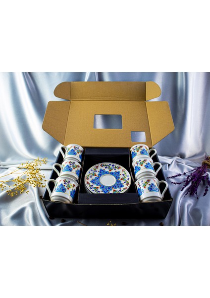 6'lı Altın Yaldızlı Porselen Fincan Takımı modelleri