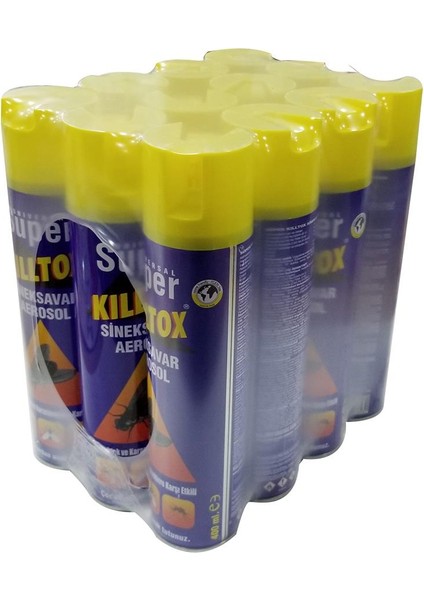 Killtox Sineksavar Sinek Öldürücü 400 ml 12'li Paket Toptan Sinek ılacı