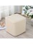 Köpek Cat Pet Beige Için Kare Osmanlı Slipcover Polyester Taburesi (Yurt Dışından) 1