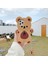 3D Cartoon Teddy Bear iPhone 11 Şok Emici Darbeye Dayanıklı Apple Telefon Kılıfı (Yurt Dışından) 2