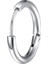 Çelik Gri 10 mm Tekli Küçük Unisex Halka Küpe ET96BY 1