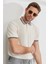 Erkek Bej Slim Fit Dar Kesim %100 Pamuk Kıvrılmaz Polo Yaka Tişört 1