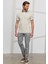 Erkek Bej Slim Fit Dar Kesim %100 Pamuk Kıvrılmaz Polo Yaka Tişört 4