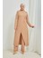 Tesettür Tunik Pantolon Takım BRC8075 Latte 4