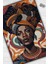 Afrikalı Kadın,Renkli Dekoratif Etnik Halı,Kadın Figürlü Renkli Sanat Odası Halısı,Afrika Desensi Turuncu Halı 2