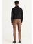 ALTINYILDIZ CLASSICS Erkek Camel Slim Fit Dar Kesim Yan Cep Pamuklu Esnek Rahat Armürlü Pantolon 5