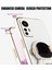 Xiaomi Redmi Note 12S Kılıf Kaplamalı Yaratıcı Astronot Karikatürlü Tutucu Stand Parlak Gold Kenarlı 4