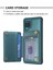 Samsug Galaxy A12 Için BF25 Kart Torbası Telefon Kılıfı - Yeşil (Yurt Dışından) 4