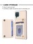 Samsug Galaxy A12 Için BF25 Kart Torbası Telefon Kılıfı - Bej (Yurt Dışından) 4