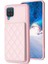 Samsug Galaxy A12 Için BF25 Kart Torbası Telefon Kılıfı - Pembe (Yurt Dışından) 1