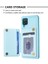 Samsug Galaxy A12 Için BF25 Kart Torbası Telefon Kılıfı - Mavi (Yurt Dışından) 4