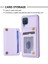 Samsug Galaxy A12 Için BF25 Kart Torbası Telefon Kılıfı - Mor (Yurt Dışından) 4
