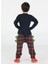 Ekose Muzip Dino Pantolon + T-Shirt Takım 2