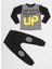 Up Çizgili Erkek Çocuk Pantolon + T-Shirt Takım 3