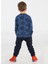 Casa Yaprak Desenli Baggy Pantolon + T-Shirt Takım 3