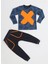 Casa Yaprak Desenli Baggy Pantolon + T-Shirt Takım 4