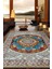 Çiçekli Mandala Halısı,Meditasyon Temalı Renkli Halı,Madala Desenli Vintage Halı,Yoga Halısı,Sipiritüel Halı 1