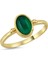 14 Ayar Altın Yeşil Akik Taşlı Yüzük 3