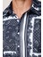 Slim Fit Likralı Baskılı Erkek Gömlek 4