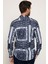 Slim Fit Likralı Baskılı Erkek Gömlek 5