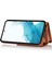 Samsung Galaxy S22 5g Kart Yuvaları Telefon Kabuğu Pu Deri+Tpu Telefon Kasası Kickstand Kapak Kısa+Uzun Kayışlar (Yurt Dışından) 5