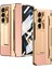 Samsung Galaxy Z Fold5 5g Kickstand Telefon Kılıfı Pu Deri+Pc Şok Geçirmez Koruyucu Kapak Temperli Cam Film ile (Yurt Dışından) 1