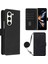 Samsung Galaxy Z Fold5 5g 5g Telefon Stand Kapağı Baskı Hatları Deri Cüzdan Kılıfı Omuz Kayışı (Yurt Dışından) 1