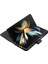 Samsung Galaxy Z Fold5 5g 5g Telefon Stand Kapağı Baskı Hatları Deri Cüzdan Kılıfı Omuz Kayışı (Yurt Dışından) 5