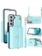 Samsung Galaxy S22 Plus 5g Kickstand Cep Telefon Kılıf Kart Yuvaları Pu Deri+Tpu Kabuk Kapağı Kısa+Uzun Kayışlar (Yurt Dışından) 1