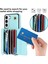 Samsung Galaxy S22 Plus 5g Kickstand Cep Telefon Kılıf Kart Yuvaları Pu Deri+Tpu Kabuk Kapağı Kısa+Uzun Kayışlar (Yurt Dışından) 4