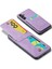 Samsung Galaxy A34 5g Pu Deri+Tpu Kabuk Rfıd Blowıng Kart Tutucu Kıckstand Telefon Kılıfı (Yurt Dışından) 4